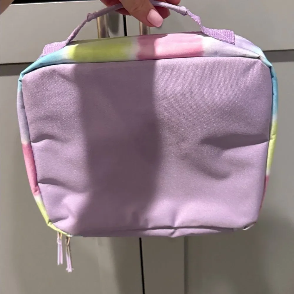 Sparkling Unicorn Kids Lunch Bag - Purple and Multicolor NEW